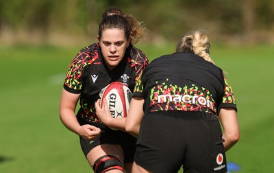 080426 - Wales Women Rugby Squad - Natalia John during training session ahead of the opening Women’s 6 Nations match against Scotland