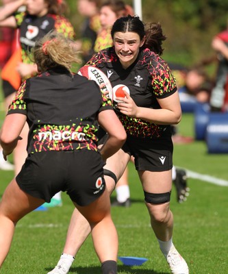 080426 - Wales Women Rugby Squad - Branwen Metcalfe during training session ahead of the opening Women’s 6 Nations match against Scotland