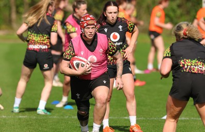 080426 - Wales Women Rugby Squad - Donna Rose during training session ahead of the opening Women’s 6 Nations match against Scotland