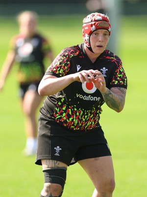 080426 - Wales Women Rugby Squad - Donna Rose during training session ahead of the opening Women’s 6 Nations match against Scotland