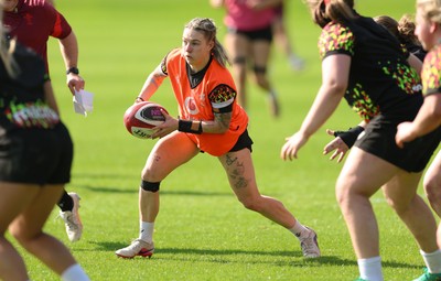 080426 - Wales Women Rugby Squad - Keira Bevan during training session ahead of the opening Women’s 6 Nations match against Scotland