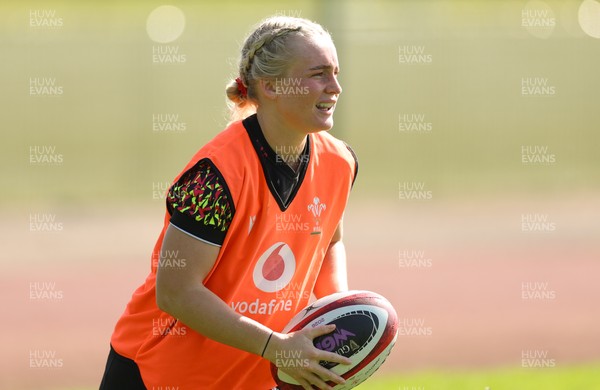 080426 - Wales Women Rugby Squad - Seren Singleton during training session ahead of the opening Women’s 6 Nations match against Scotland