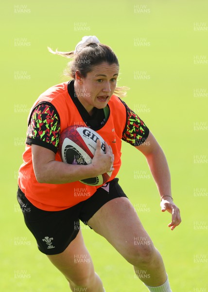 080426 - Wales Women Rugby Squad - Kayleigh Powell during training session ahead of the opening Women’s 6 Nations match against Scotland