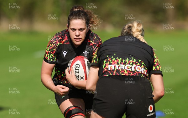 080426 - Wales Women Rugby Squad - Natalia John during training session ahead of the opening Women’s 6 Nations match against Scotland