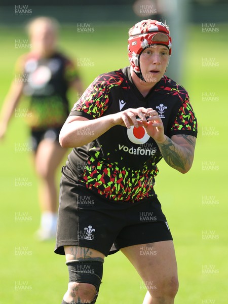 080426 - Wales Women Rugby Squad - Donna Rose during training session ahead of the opening Women’s 6 Nations match against Scotland