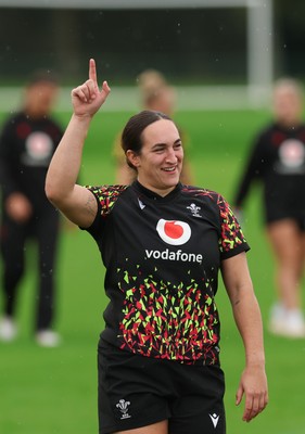 080926 - Wales Women Rugby Training - Courtney Keight during a rugby session ahead of the WXV Series of matches