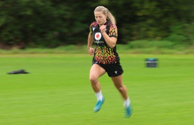 080926 - Wales Women Rugby Training - Amy Williams during a rugby session ahead of the WXV Series of matches