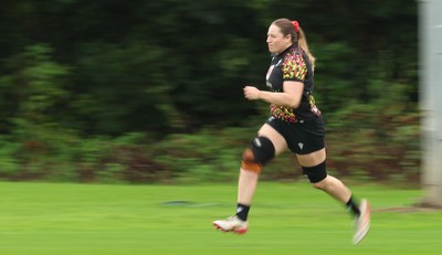 080926 - Wales Women Rugby Training - Gwen Crabb during a rugby session ahead of the WXV Series of matches