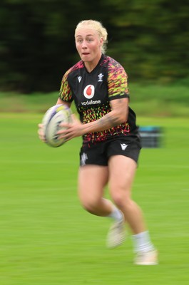 080926 - Wales Women Rugby Training - Nikita Prothero during a rugby session ahead of the WXV Series of matches