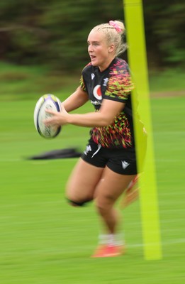 080926 - Wales Women Rugby Training - Seren Singleton during a rugby session ahead of the WXV Series of matches
