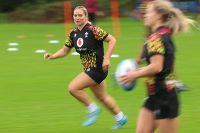 080926 - Wales Women Rugby Training - Freya Bell during a rugby session ahead of the WXV Series of matches