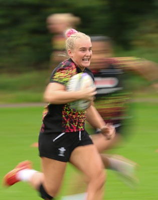 080926 - Wales Women Rugby Training - Seren Singleton during a rugby session ahead of the WXV Series of matches