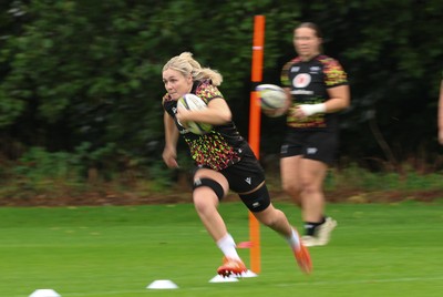 080926 - Wales Women Rugby Training - Alex Callender during a rugby session ahead of the WXV Series of matches