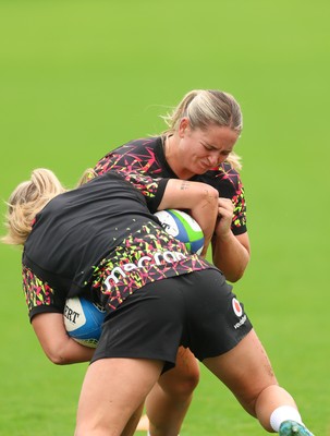 080926 - Wales Women Rugby Training - Freya Bell during a rugby session ahead of the WXV Series of matches