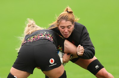 080926 - Wales Women Rugby Training - Georgia Evans during a rugby session ahead of the WXV Series of matches