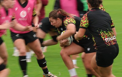 080926 - Wales Women Rugby Training - Stella Orrin during a rugby session ahead of the WXV Series of matches