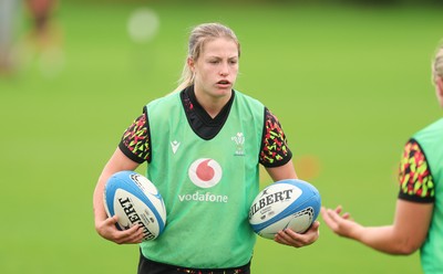 080926 - Wales Women Rugby Training - Amy Williams during a rugby session ahead of the WXV Series of matches
