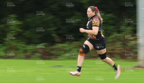 080926 - Wales Women Rugby Training - Gwen Crabb during a rugby session ahead of the WXV Series of matches