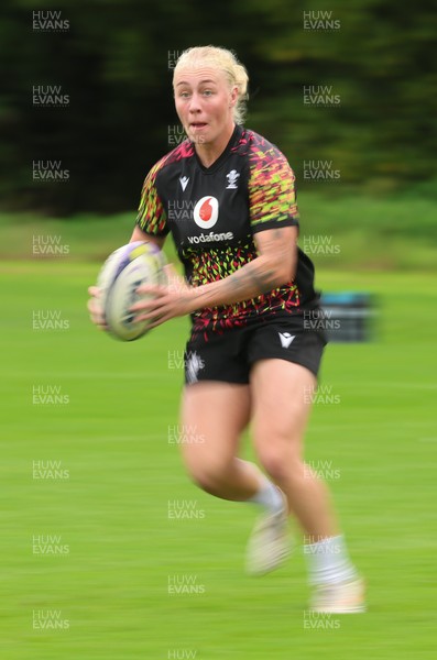 080926 - Wales Women Rugby Training - Nikita Prothero during a rugby session ahead of the WXV Series of matches