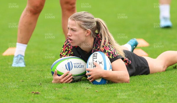 080926 - Wales Women Rugby Training - Amy Williams during a rugby session ahead of the WXV Series of matches