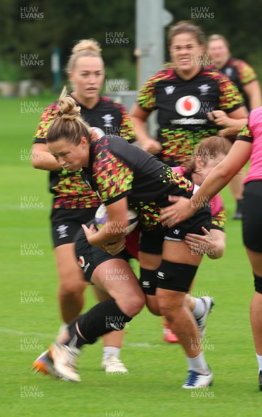 080926 - Wales Women Rugby Training - Alisha Joyce during a rugby session ahead of the WXV Series of matches