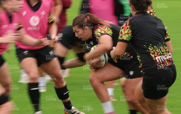 080926 - Wales Women Rugby Training - Stella Orrin during a rugby session ahead of the WXV Series of matches