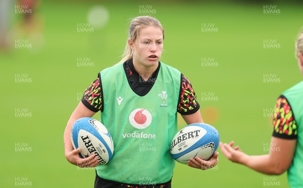 080926 - Wales Women Rugby Training - Amy Williams during a rugby session ahead of the WXV Series of matches