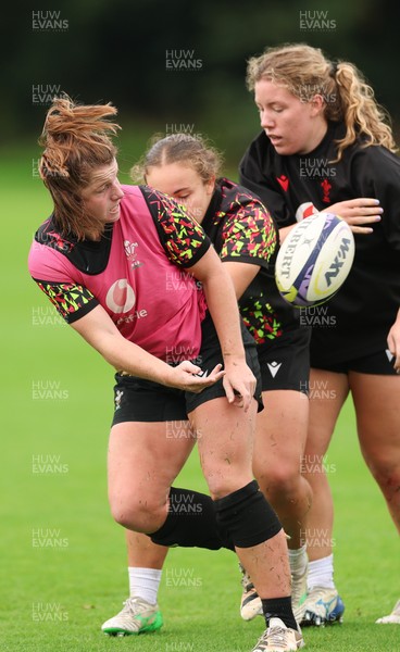 080926 - Wales Women Rugby Training - Kate Williams during a rugby session ahead of the WXV Series of matches
