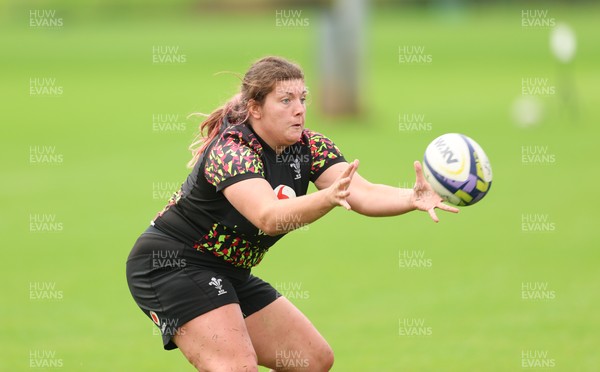 080926 - Wales Women Rugby Training - Stella Orrin during a rugby session ahead of the WXV Series of matches