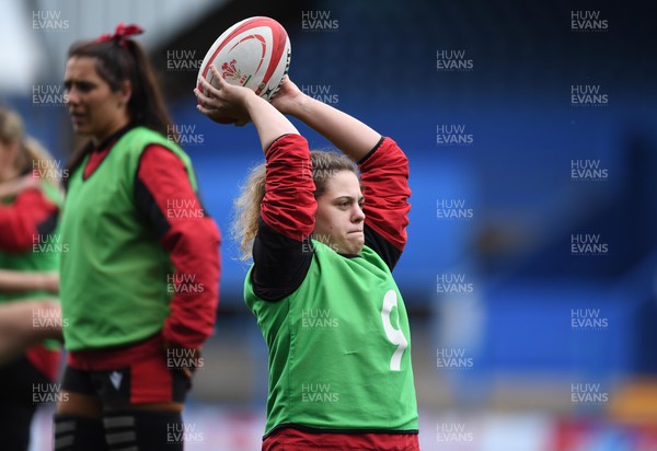090421 - Wales Women Rugby Training - Natalia John during training