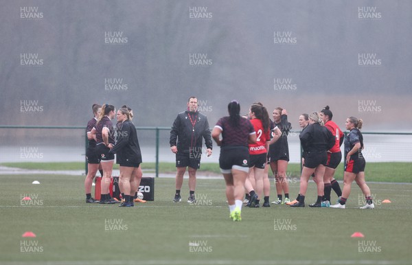 130224 - Wales Women Extended Squad Training session - Members of the Wales Women squad during training session as preparations get under way for the Women’s 6 Nations