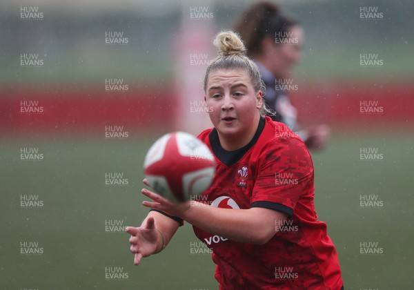 130224 - Wales Women Extended Squad Training session - Molly Reardon during training session as preparations get under way for the Women’s 6 Nations