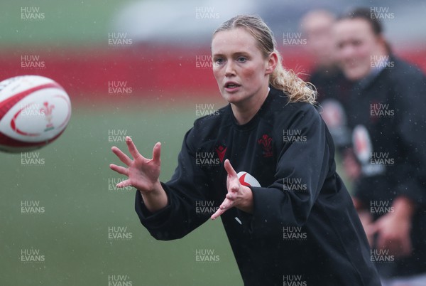 130224 - Wales Women Extended Squad Training session - Meg Webb during training session as preparations get under way for the Women’s 6 Nations