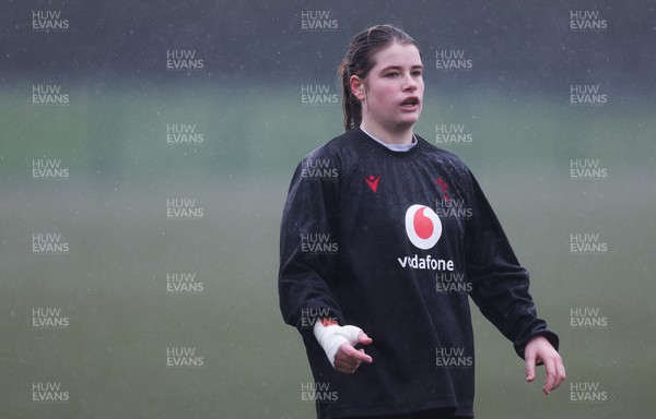 130224 - Wales Women Extended Squad Training session - Bethan Lewis during training session as preparations get under way for the Women’s 6 Nations