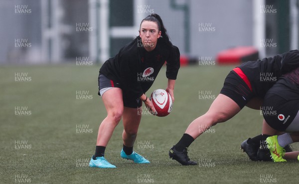130224 - Wales Women Extended Squad Training session - Sian Jones during training session as preparations get under way for the Women’s 6 Nations