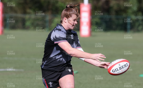 130423 - Wales Women Rugby Training - Kate Williams during training ahead of the TicTok Women’s 6 Nations match against England 