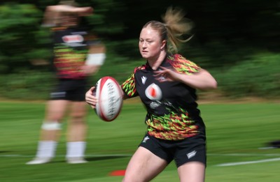 130526 - Wales Women Rugby Training - Seren Lockwood during a rugby training session ahead of their final Women’s 6 Nations match against Italy