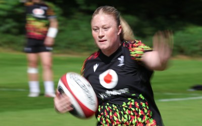 130526 - Wales Women Rugby Training - Seren Lockwood during a rugby training session ahead of their final Women’s 6 Nations match against Italy