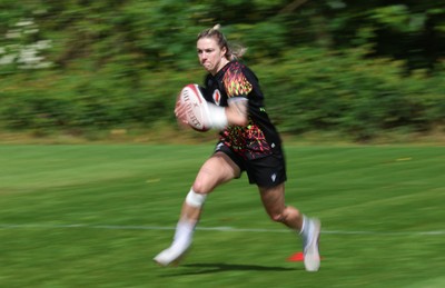 130526 - Wales Women Rugby Training - Keira Bevan during a rugby training session ahead of their final Women’s 6 Nations match against Italy