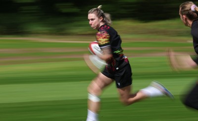130526 - Wales Women Rugby Training - Keira Bevan during a rugby training session ahead of their final Women’s 6 Nations match against Italy
