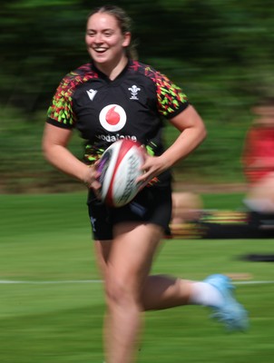 130526 - Wales Women Rugby Training - Freya Bell during a rugby training session ahead of their final Women’s 6 Nations match against Italy