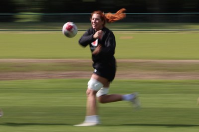 130526 - Wales Women Rugby Training - Georgia Evans during a rugby training session ahead of their final Women’s 6 Nations match against Italy