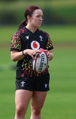 130526 - Wales Women Rugby Training - Sian Jones during a rugby training session ahead of their final Women’s 6 Nations match against Italy