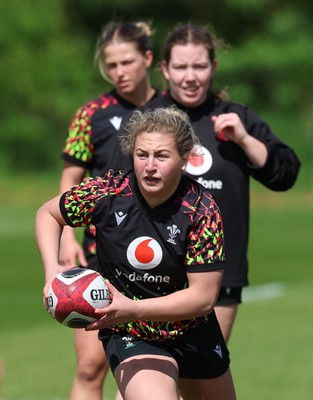 130526 - Wales Women Rugby Training - Molly Reardon during a rugby training session ahead of their final Women’s 6 Nations match against Italy