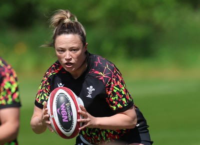 130526 - Wales Women Rugby Training - Alisha Joyce during a rugby training session ahead of their final Women’s 6 Nations match against Italy