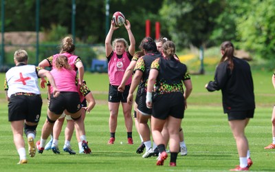 130526 - Wales Women Rugby Training - Molly Reardon during a rugby training session ahead of their final Women’s 6 Nations match against Italy