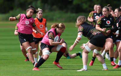 130526 - Wales Women Rugby Training - Bethan Lewis during a rugby training session ahead of their final Women’s 6 Nations match against Italy