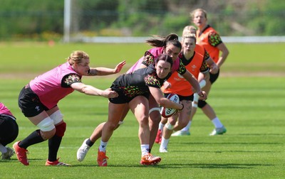 130526 - Wales Women Rugby Training - Sian Jones during a rugby training session ahead of their final Women’s 6 Nations match against Italy