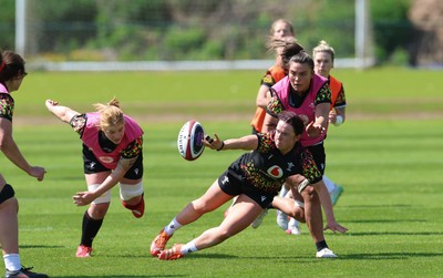 130526 - Wales Women Rugby Training - Sian Jones during a rugby training session ahead of their final Women’s 6 Nations match against Italy