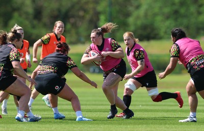 130526 - Wales Women Rugby Training - Gwenllian Pyrs during a rugby training session ahead of their final Women’s 6 Nations match against Italy